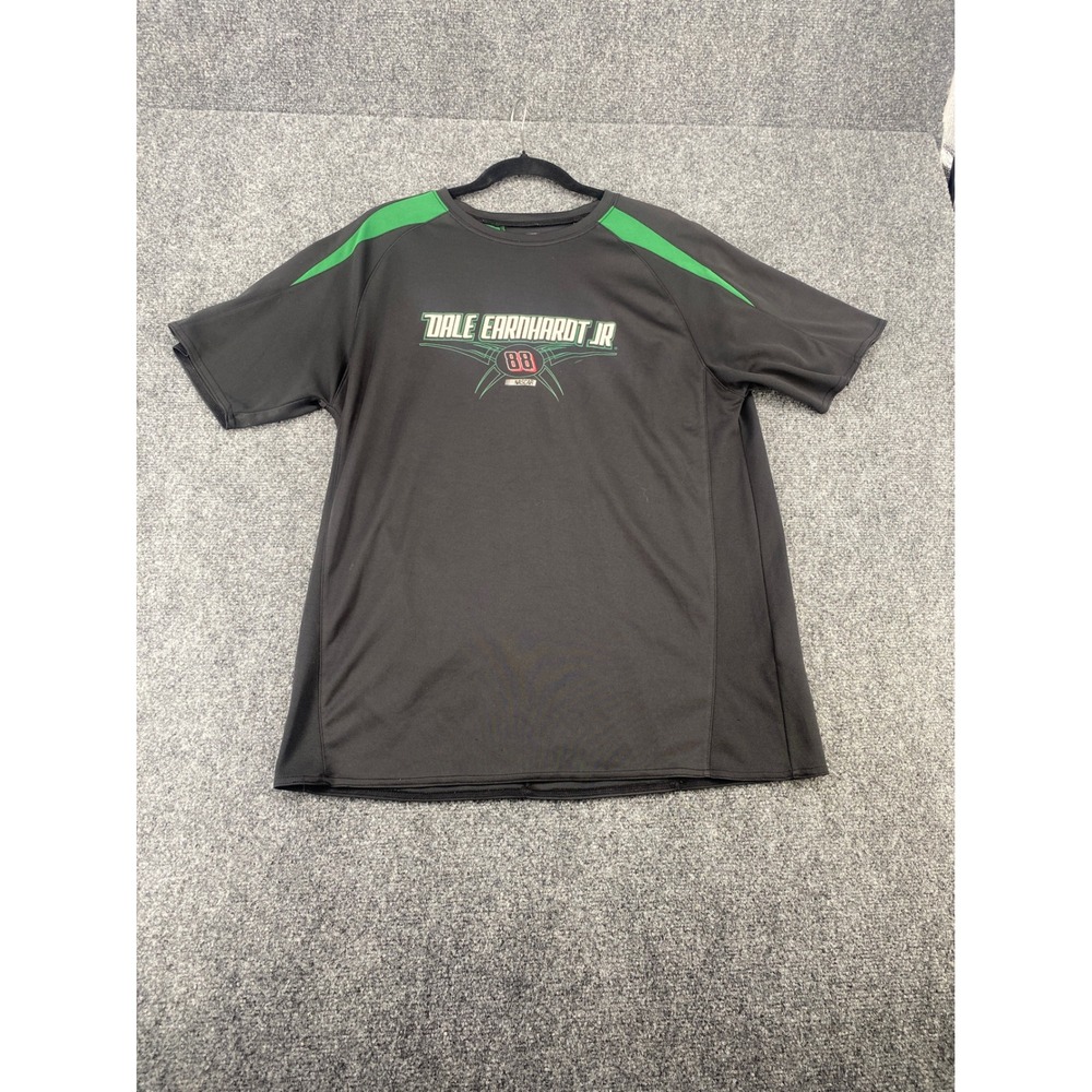 NASCAR Dale Earnhardt Jr 88 Shirt Mens Large Black Green Racing Graphic Tee